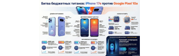 Бюджетный провал и успех. Сравнение iPhone 17e и Pixel 10a